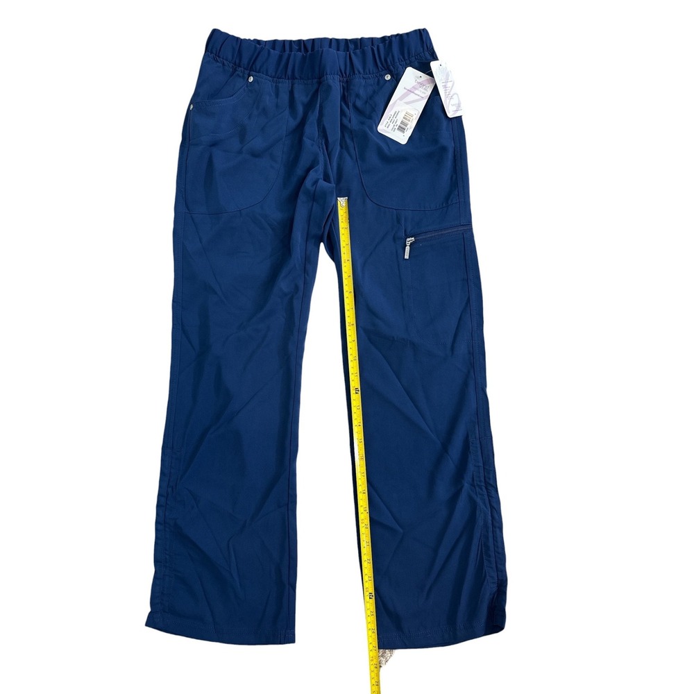 Beyond Scrubs Active Collection Size PS Navy Blue Elastic Waist Cargo Pants NWT
